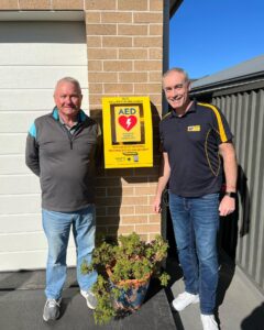Macarthur Champion Graham Miles, with Heart of the Nation Founder and CEO Greg Page.